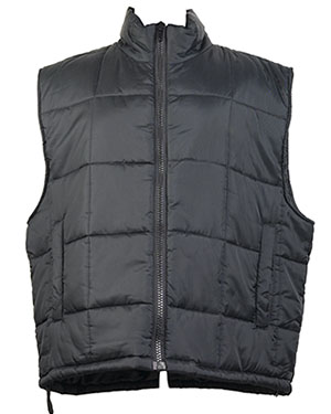 Black Zip Down Armless Jacket